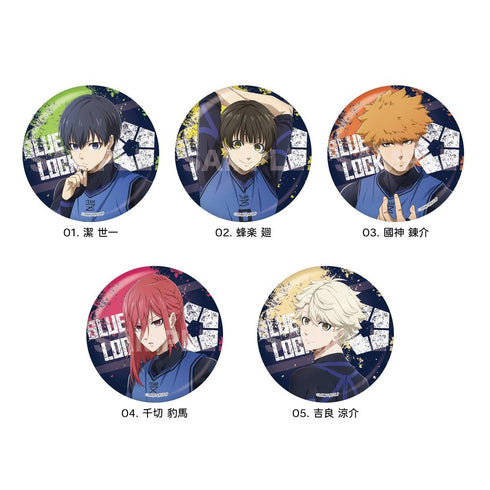 『ブルーロック』メタリック缶バッジ /01 第1弾(全5種)【BOX】【202510再販】